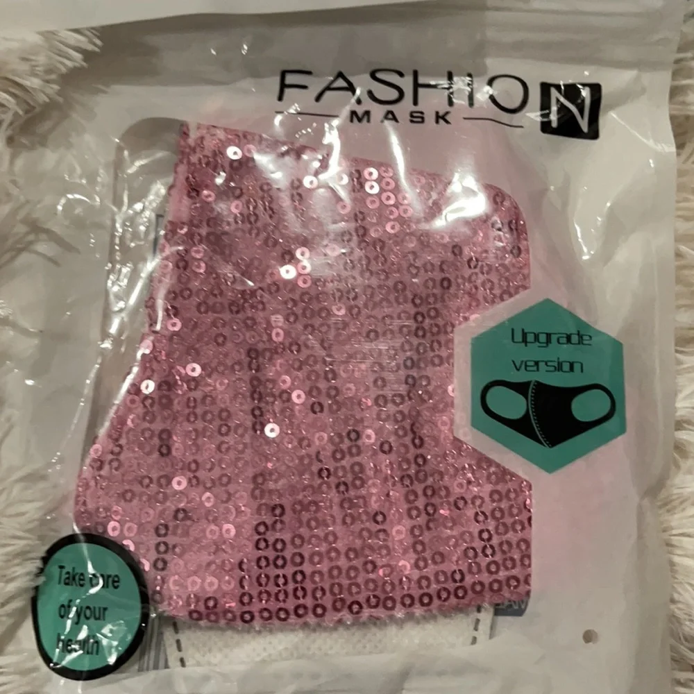 New set/3 sparkly sequin face masks